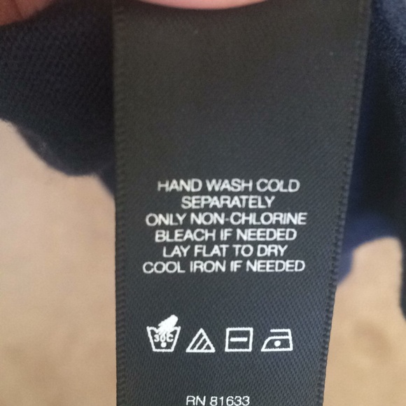 Kenneth Cole Navy Drape Cardigan w/Trim - Picture 6 of 6